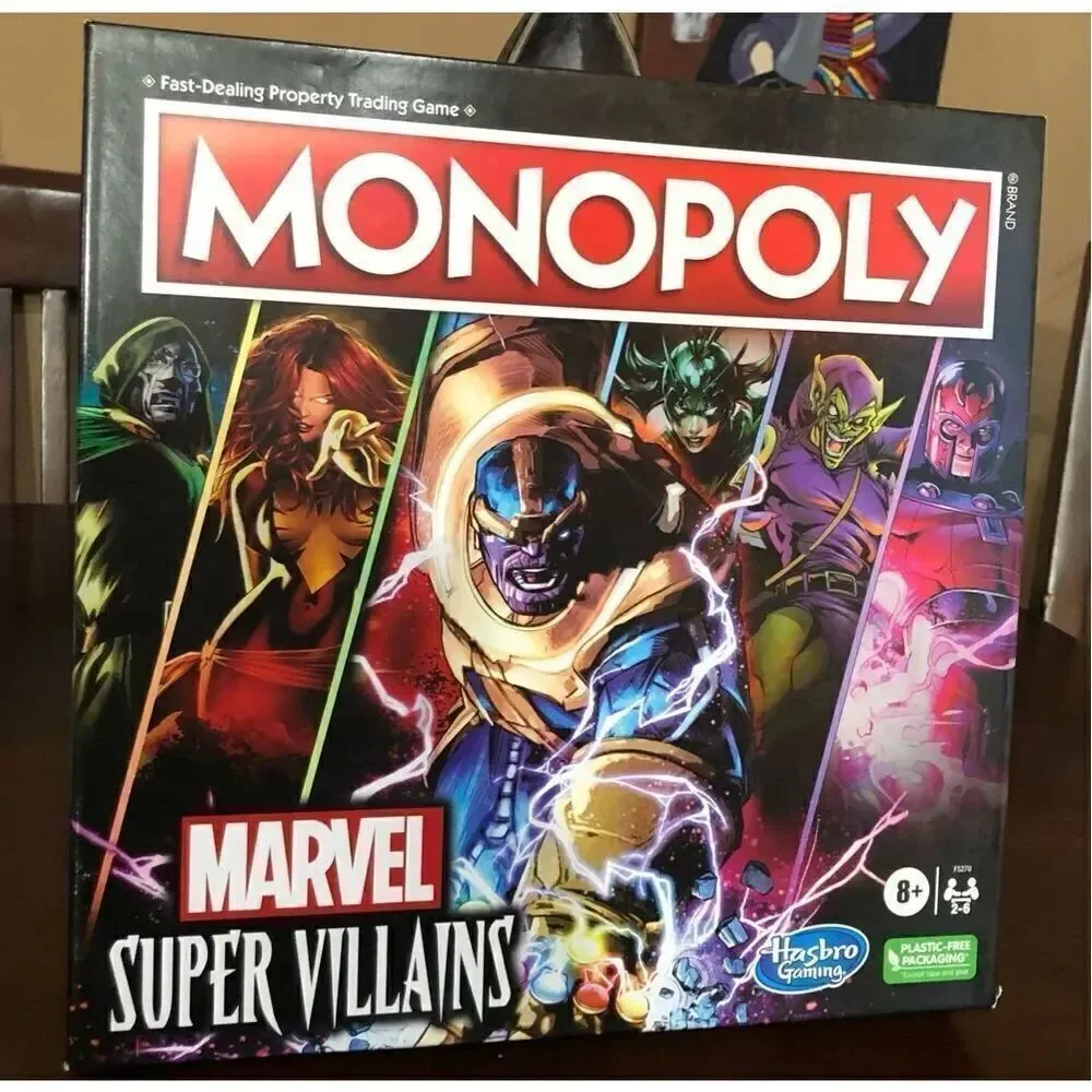 HASBRO - NWT Monopoly Marvel Super Villains Edition. Sealed Box